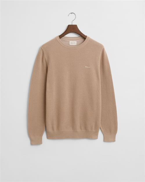 COTTON PIQUE C-NECK