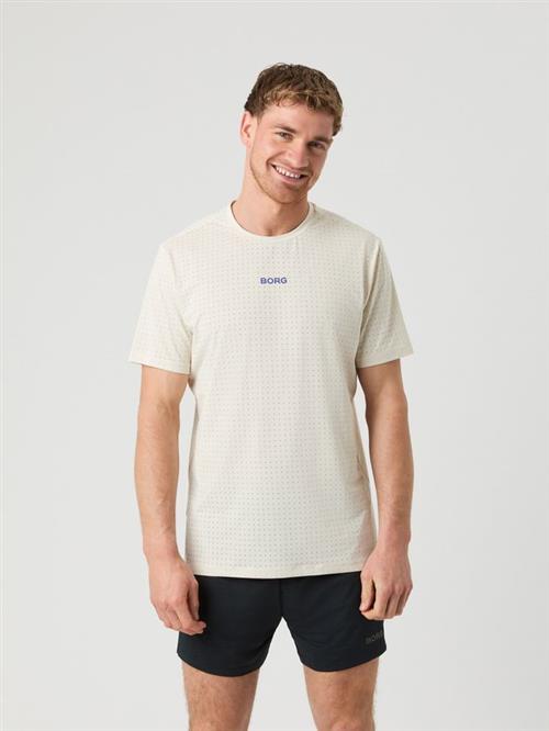 BORG PERFORMANCE PERFORATED T-SHIRT, GRANITE GRAY