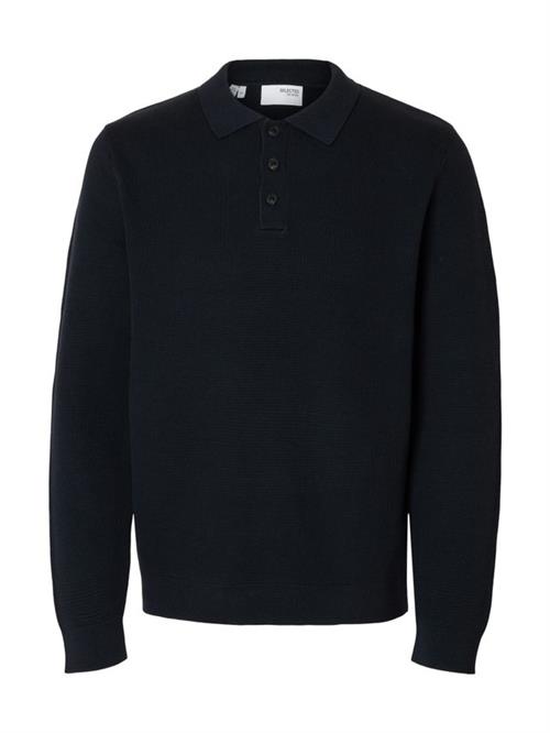 SLHDANE LS KNIT STRUCTURE POLO NECK