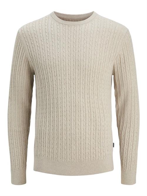 JJEEMIL KNIT CABLE CREW NECK NOOS