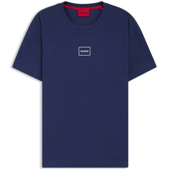HUGO Laze T-Shirt Mørkblå bomuld Small Herre
