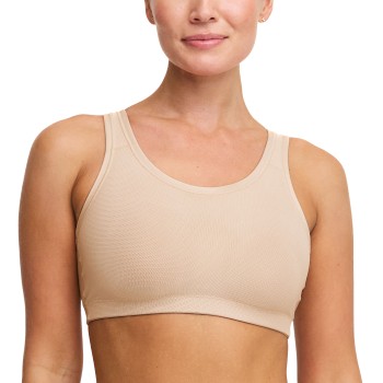 Swegmark Bh Core Sports Bra Moulded Cups Beige polyamid Medium Dame