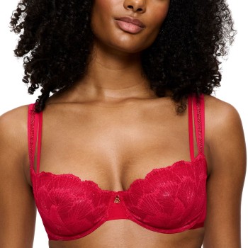 Triumph Bh Palina Moonlight Kiss Wired Bra Rød polyamid F 85 Dame