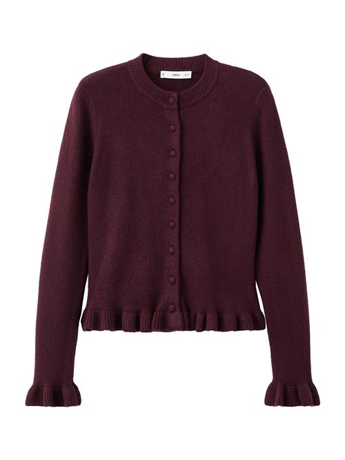 MANGO Cardigan 'FLEUR'  burgunder