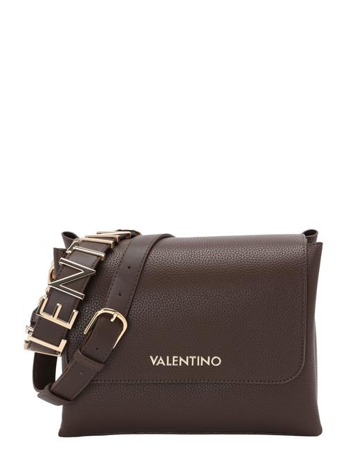VALENTINO Skuldertaske 'ALEXIA'  mørkebrun / guld