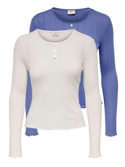 JDY Shirts 'SALSA '  blå / naturhvid