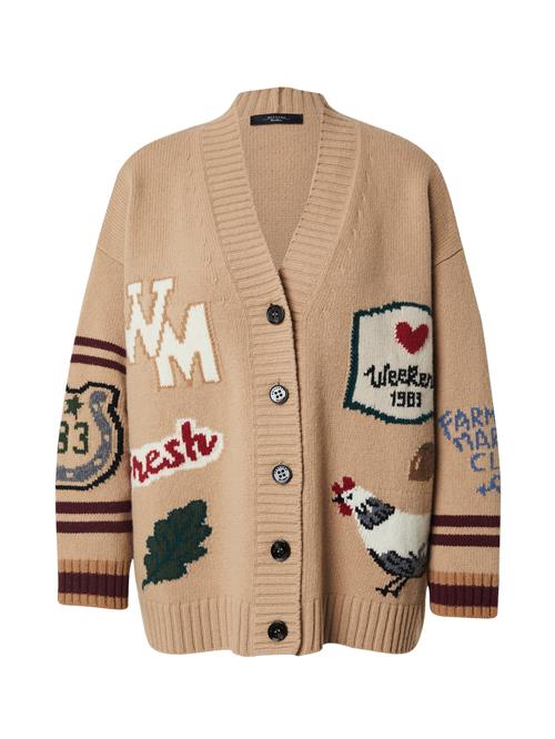 Weekend Max Mara Cardigan 'BELGIO'  beige / rød / sort / hvid