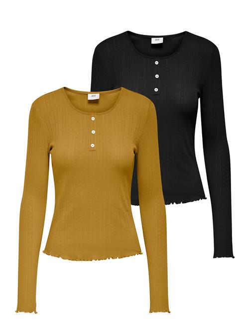 JDY Shirts 'SALSA'  mørkebeige / sort