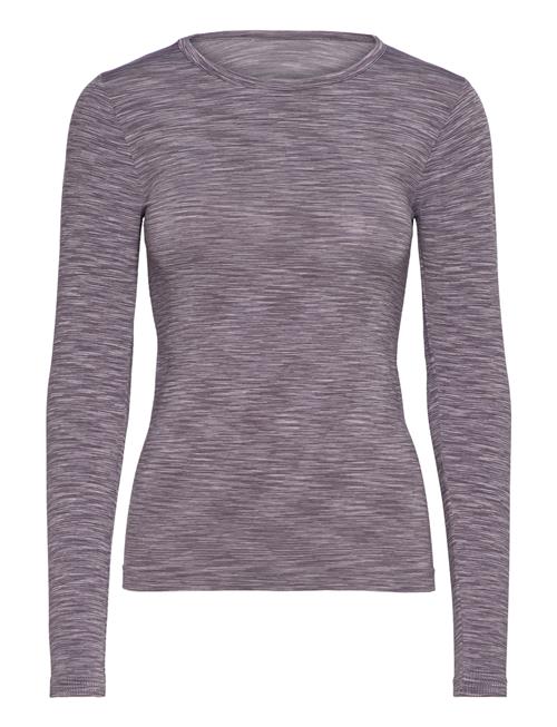 Crina W Seamless Melange L/S Tee Endurance Purple