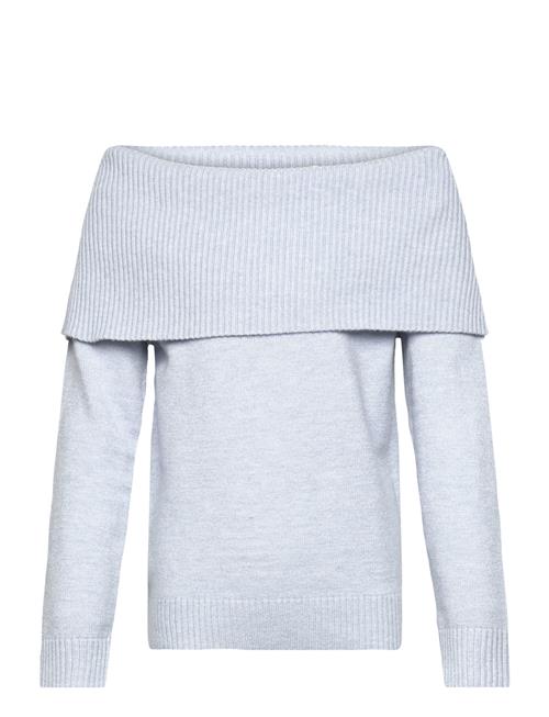 Sweater Knitted Fold Down Lindex Blue