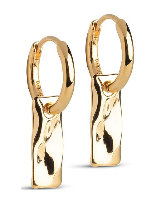 Tara Hoops Enamel Copenhagen Gold