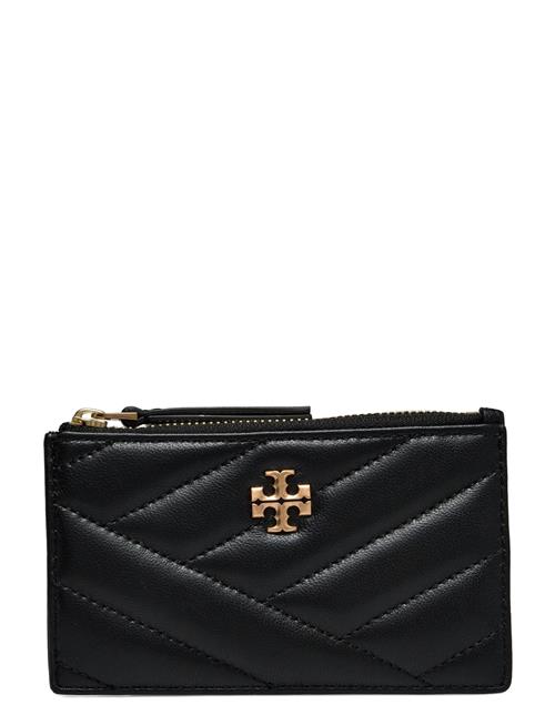 Kira Chevron Zip Card Case Tory Burch Black