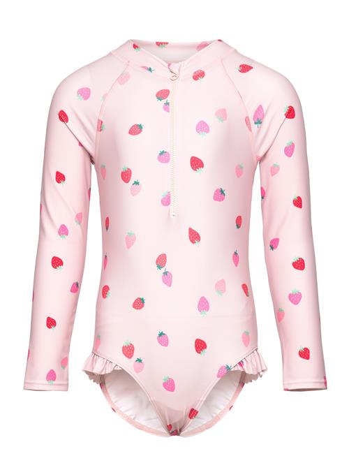 Swimsuit L S Aop Lindex Pink