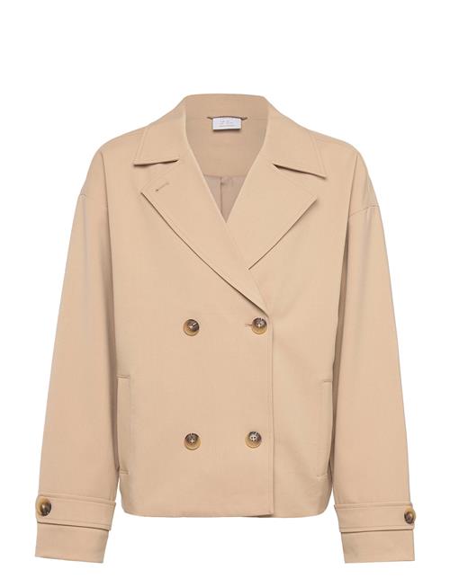 Jacket Trench Cropped Lindex Beige