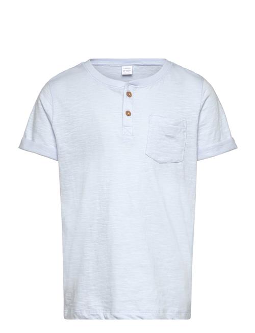 Top Ss Essentials W Placket Lindex Blue