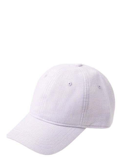 Cap Roundpeak Linen Lindex Pink