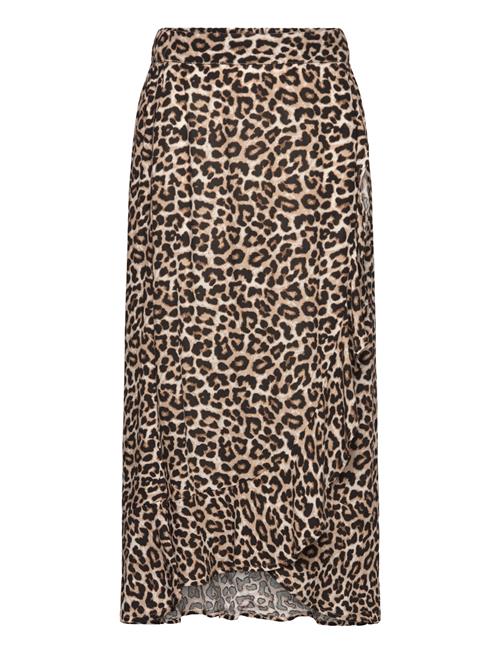 Skirt Midi With Wrap Lindex Brown