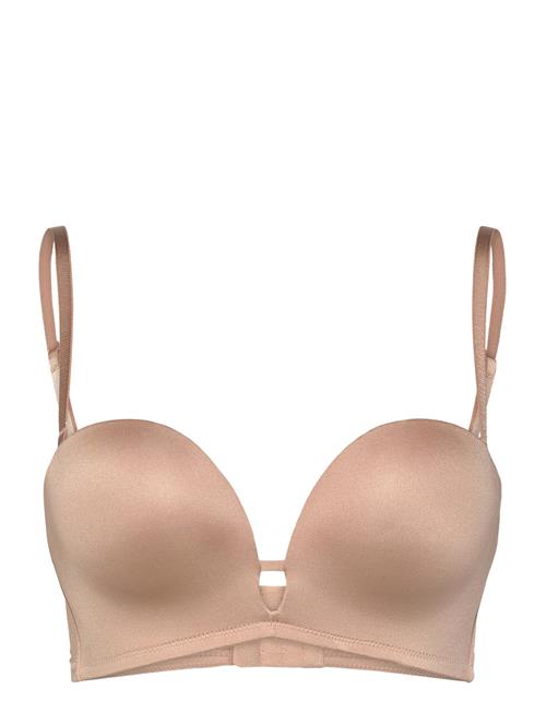 Bra Deep Plunge Strapless Mic Lindex Beige