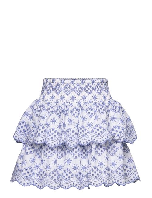 Skirt Schifflie Embroidery Lindex Blue