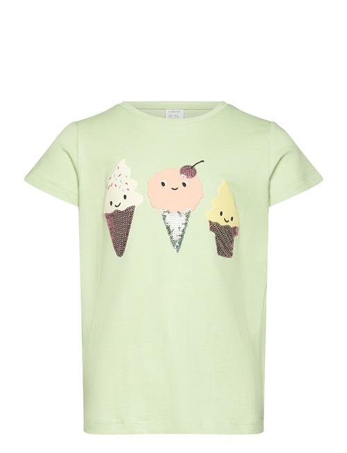 Top Ss Placement Print Icecrea Lindex Green