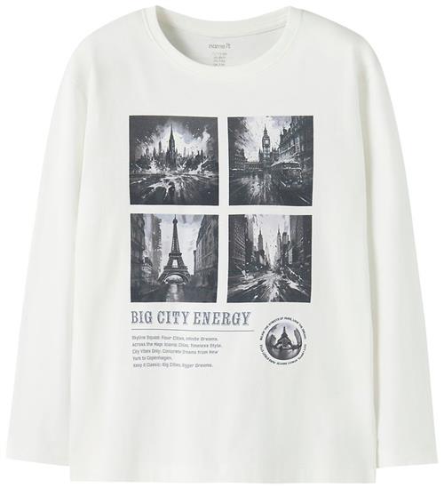 Name It Bluse - NkmVoto - Cloud Dancer/Paris Photo