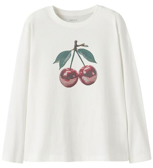 Name It Bluse - NkfVotea - Cloud Dancer/Cherry Disco