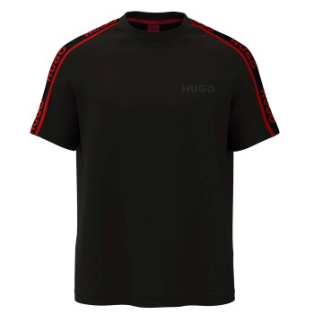 HUGO LIAM T-Shirt Rød/Sort bomuld Large Herre