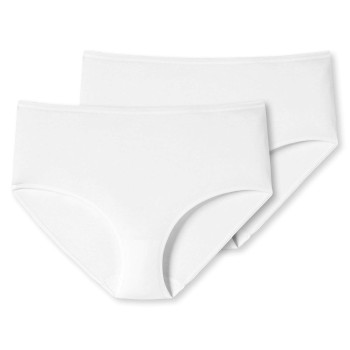 Schiesser Trusser 2P 95-5 Organic Cotton Midi Briefs Hvid bomuld XX-Large Dame