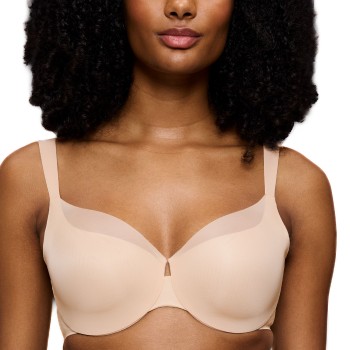 Triumph BH BMU Illusion Curve Minimizer Bra Beige G 85 Dame
