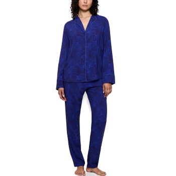 Triumph Boyfriend Fit Pyjama Mørkblå viskose 44 Dame
