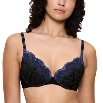 Triumph Bh Comfort Glam Wired Push-Up Bra Sort D 75 Dame