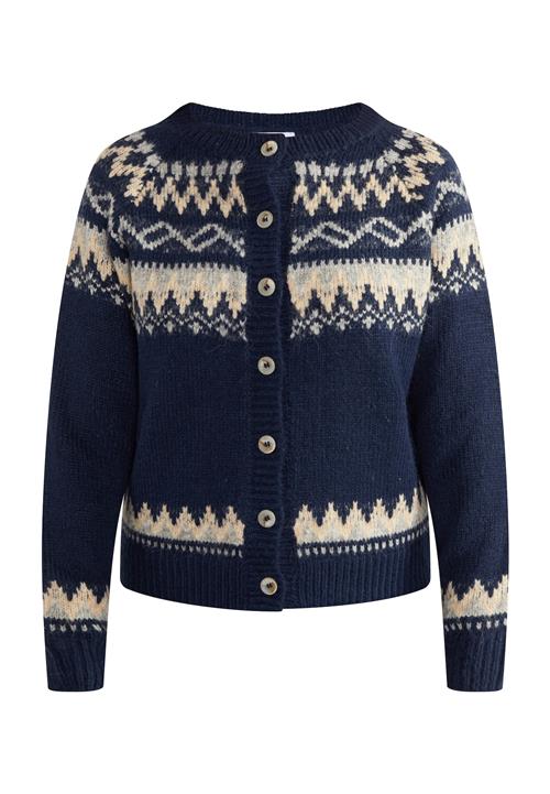 usha BLUE LABEL Cardigan  beige / navy / lyseblå / lysegrå