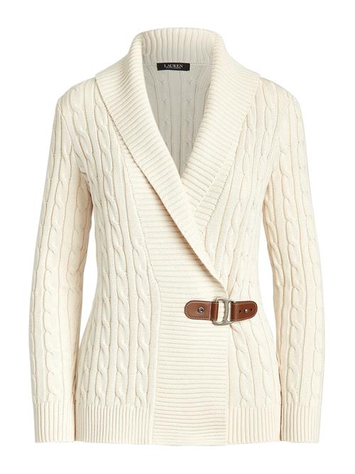Lauren Ralph Lauren Cardigan 'DONATO'  creme / mørkebrun