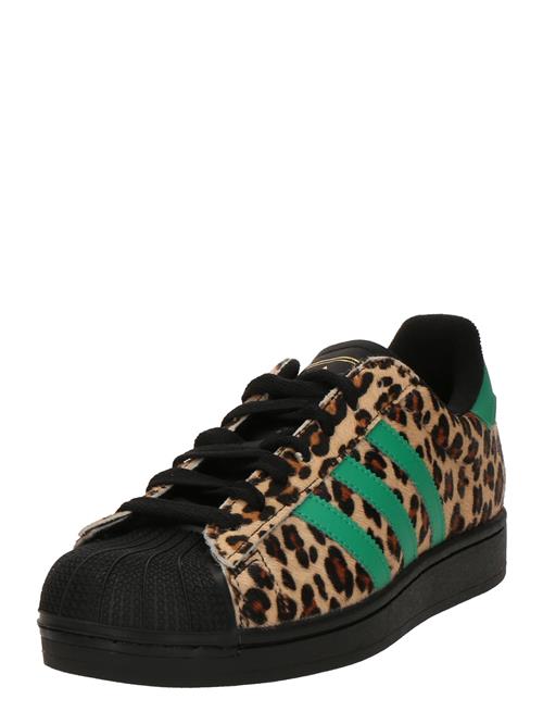 ADIDAS ORIGINALS Sneaker low 'Superstar II'  brun / grøn / sort