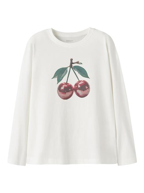 NAME IT Bluser & t-shirts 'NKFVOTEA'  grøn / rubinrød / sort / hvid