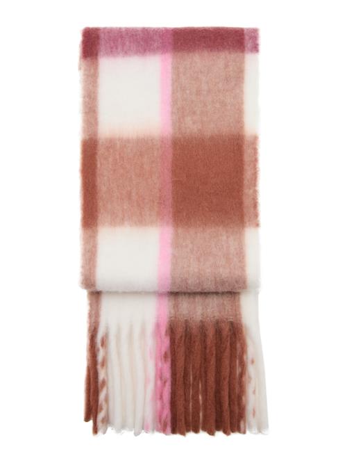 MANGO KIDS Sjal  ecru / mørkebeige / eosin / lys pink