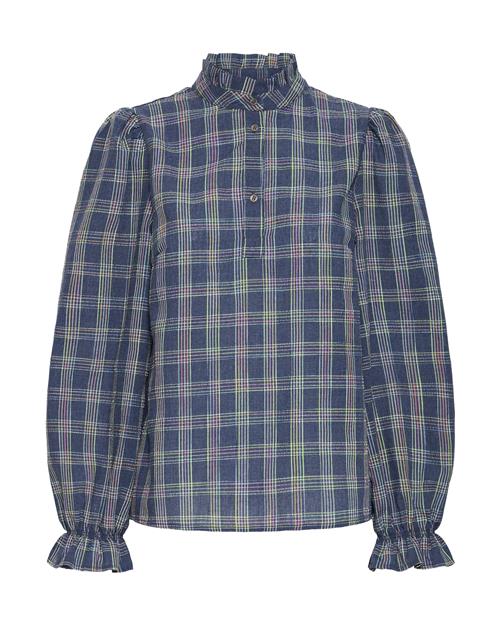 Pulz Bluse 'PZSHELLY'  mørkeblå / gul / pink