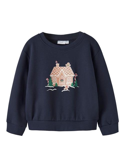 NAME IT Sweatshirt 'NMFVISMAS'  sand / navy / grøn / rød