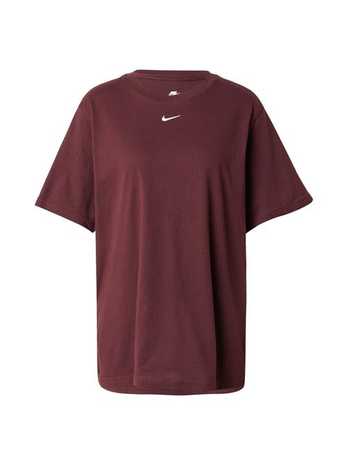 Nike Sportswear Shirts 'Essential'  vinrød / hvid