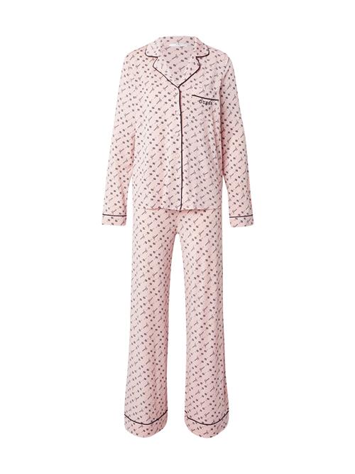 GUESS Pyjamas 'SASHA'  lyserød / sort
