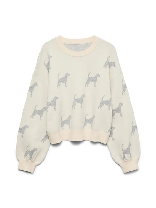 VERO MODA Pullover 'SOMEBLISS'  grå / lysegrå
