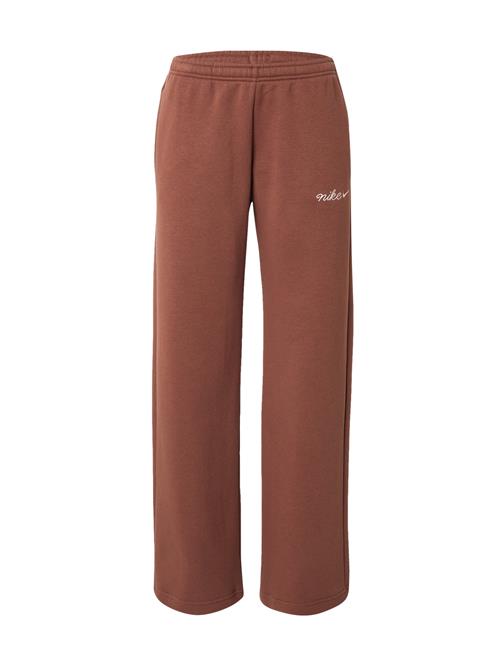 Nike Sportswear Bukser 'PHNX FLC'  brun / hvid