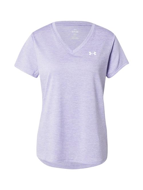 UNDER ARMOUR Funktionsbluse 'Twist'  lilla-meleret / hvid