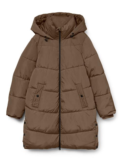 VERO MODA Vinterjakke 'HALSEY'  brun