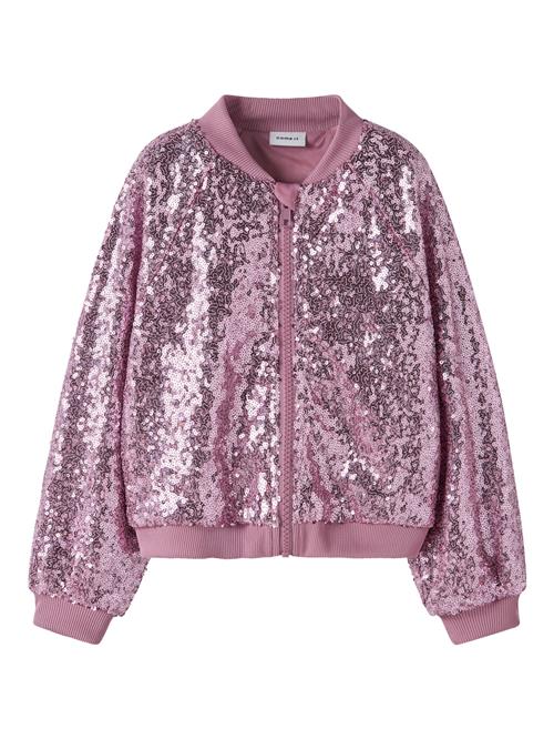 Se NAME IT Paillet Bomberjakke Ruscing Lilac Sachet hos SmartKidz
