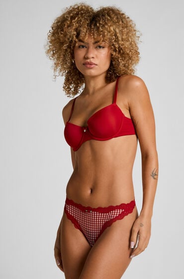 Hunkemöller Liz G-streng med høj benudskæring Rød