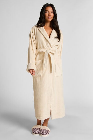 Hunkemöller Badekåbe i blød fleece Hvid