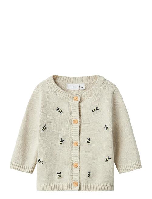 Nbmtommy Ls Knit Card Name It Cream