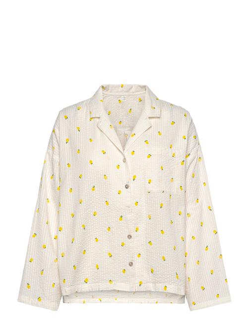 Pyjamasskjorte I Seersucker Lindex White