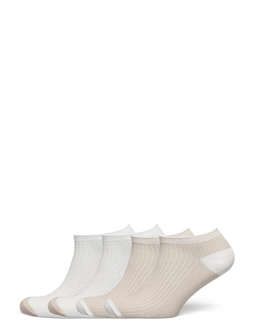 Sock Ankle 4 P Soft Blocking Lindex Beige